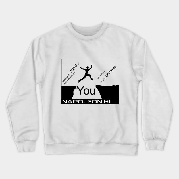 achieve your goals Crewneck Sweatshirt by Obehiclothes